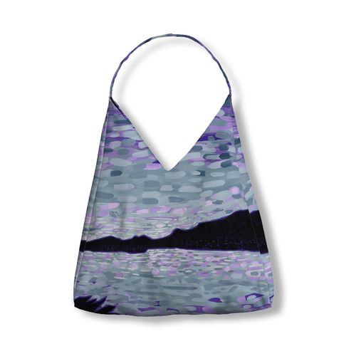 Purple Sky Crescent Shoulder Bag