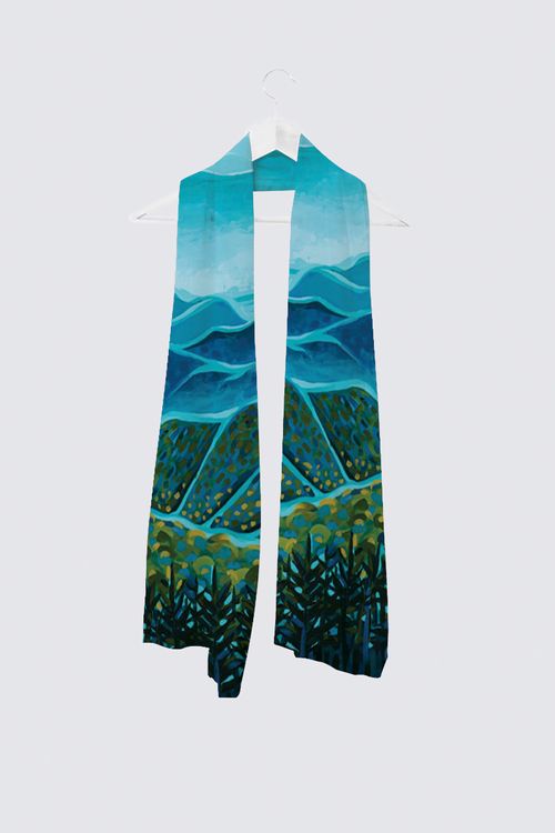 Tangled up in Blue Scarf