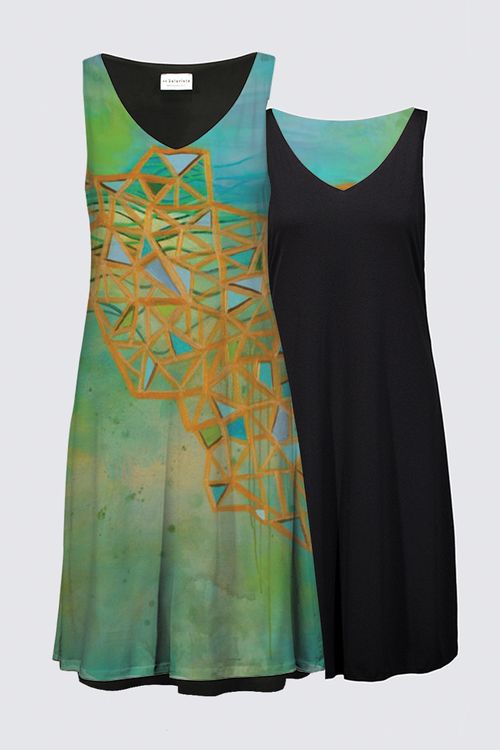 LLM Bay Area Landscape II Reversible Dress
