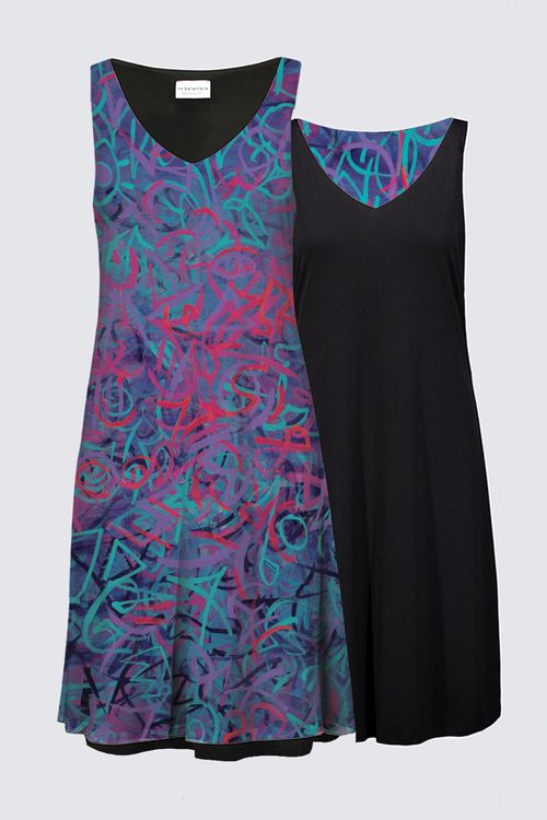 Metaphysical Graffiti Reversible Dress