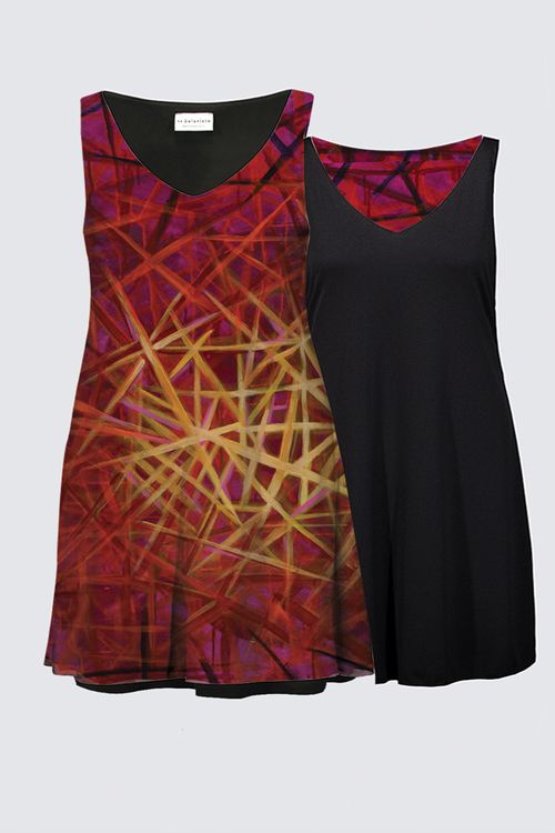 Mackenzie's Painting Reversible Plus Dress