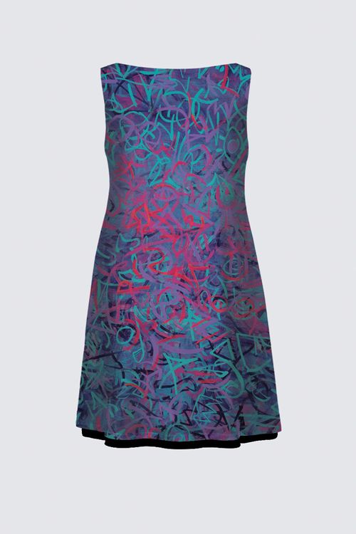 Metaphysical Graffiti Reversible Plus Dress