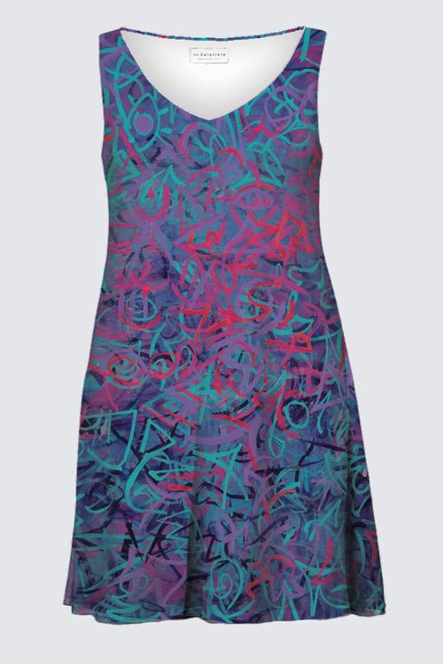 Metaphysical Graffiti Sunday Plus Dress