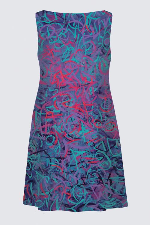 Metaphysical Graffiti Sunday Plus Dress