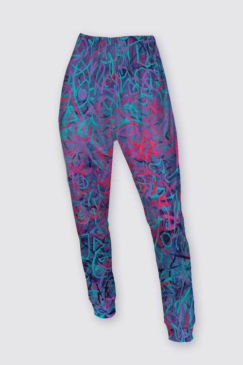 Metaphysical Graffiti Soft Brushed Joggers